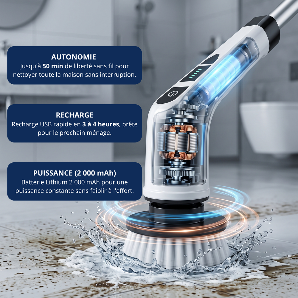 Bross'Net™ — La Brosse Électrique Tout-en-Un